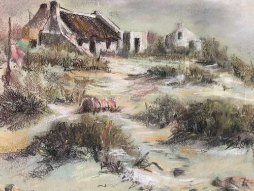 WOW !! LOURETTA COSS (WATSON) - STUNNING PASTEL TITLED "ARNISTON"