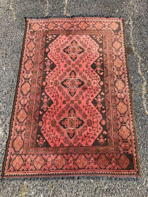 WOW !!! STUNNING PURE WOOL HAND KNOTTED CLASSIC VINTAGE TURKOMAN PERSIAN CARPET 1460 X 960mm