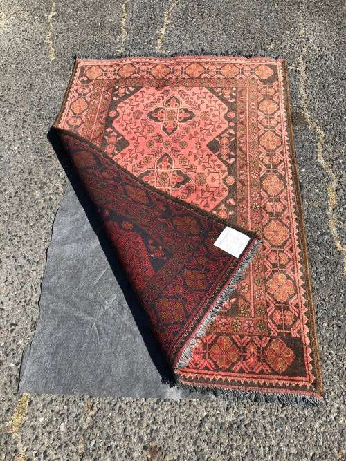 WOW !!! STUNNING PURE WOOL HAND KNOTTED CLASSIC VINTAGE TURKOMAN PERSIAN CARPET 1460 X 960mm