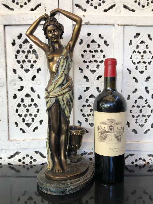 WOW !!! GORGEOUS SIGNED ART DECO SEMI-NUDE BRONZE ON A MARBLE BASE - STUNNING INVESTMENT PIECE