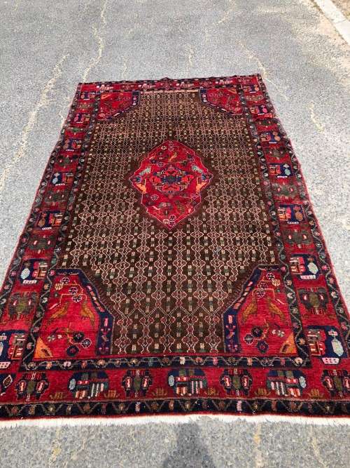 WHAT A BEAUTY !!! LARGE PURE WOOL HAND KNOTTED IRANIAN HAMADAN PERSIAN CARPET 2800 X 1600mm