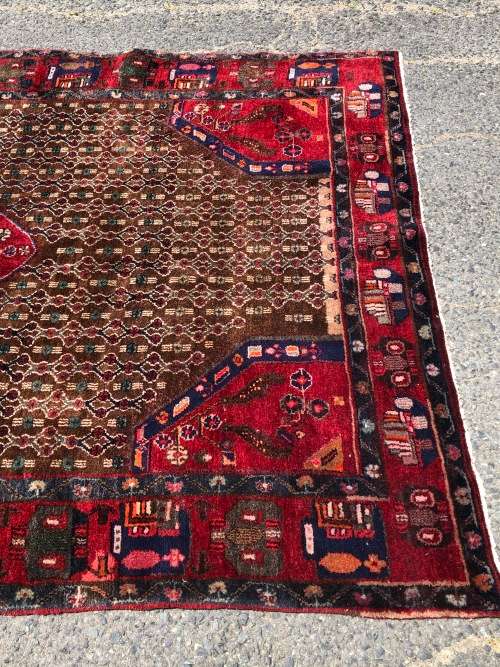 WHAT A BEAUTY !!! LARGE PURE WOOL HAND KNOTTED IRANIAN HAMADAN PERSIAN CARPET 2800 X 1600mm