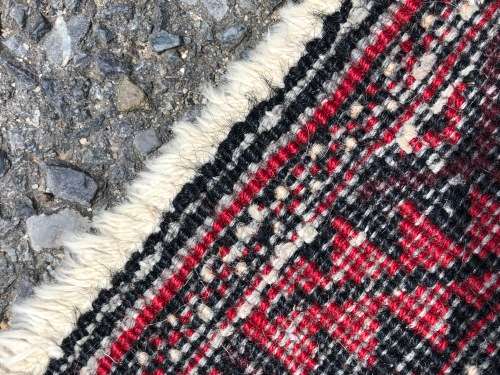 BEAUTIFUL DESIGN PURE WOOL HAND KNOTTED BALUCHI PERSIAN CARPET 910 X 560mm