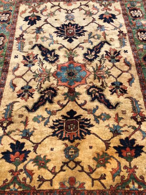 STUNNING LARGE VINTAGE HAND KNOTTED PURE WOOL PERSIAN CARPET 2120 X 1545mm