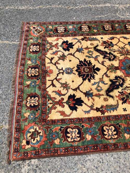 STUNNING LARGE VINTAGE HAND KNOTTED PURE WOOL PERSIAN CARPET 2120 X 1545mm