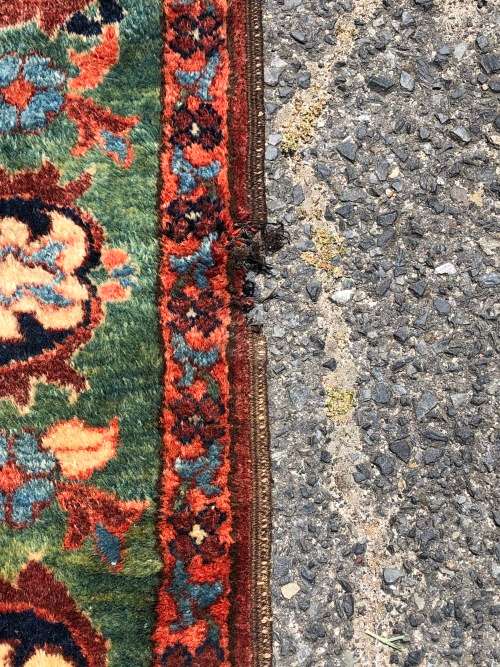 STUNNING LARGE VINTAGE HAND KNOTTED PURE WOOL PERSIAN CARPET 2120 X 1545mm