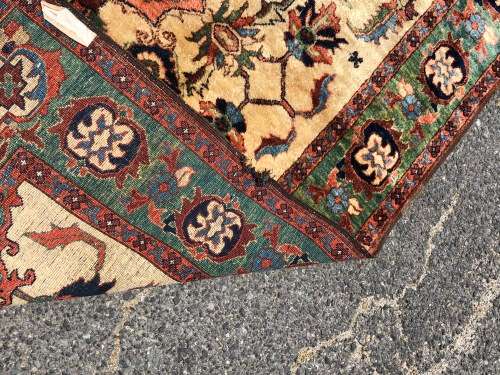 STUNNING LARGE VINTAGE HAND KNOTTED PURE WOOL PERSIAN CARPET 2120 X 1545mm