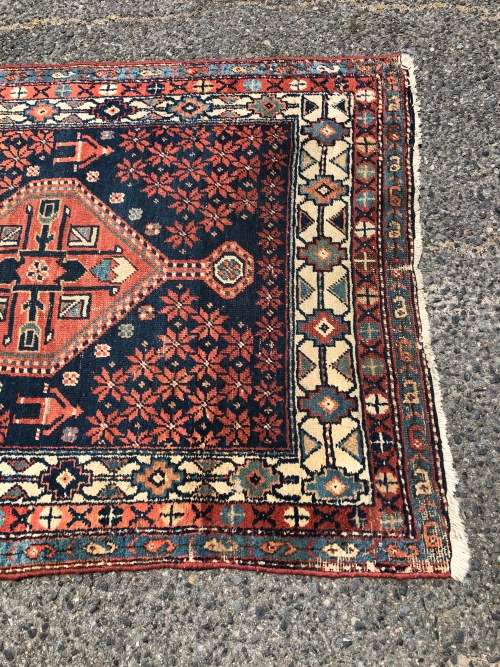 FANTASTIC LARGE HAND KNOTTED PURE WOOL SHIRAZ PERSIAN CARPET 2100 X 1100mm