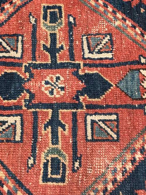 FANTASTIC LARGE HAND KNOTTED PURE WOOL SHIRAZ PERSIAN CARPET 2100 X 1100mm
