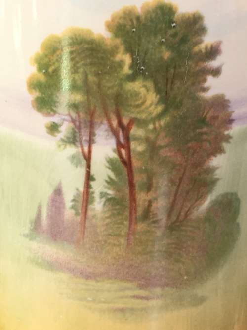 c1930's Royal Doulton England Jug Country landscape 500ml