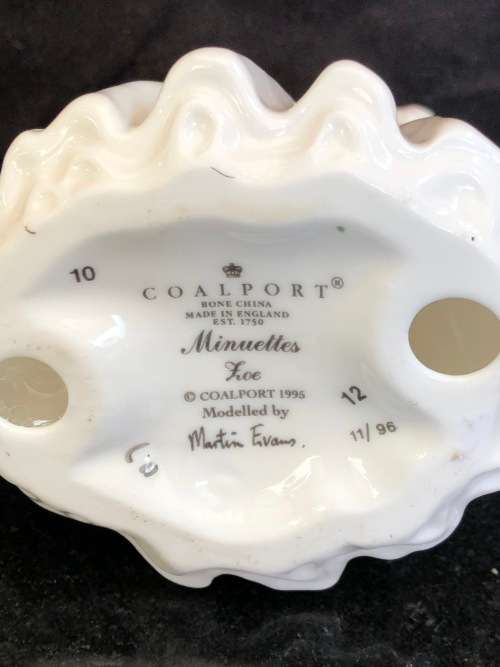 CLEARANCE   COALPORT BONE CHINA MINUETTES SERIES FIGURINE `ZOE` BY MARTIN EVANS 1995