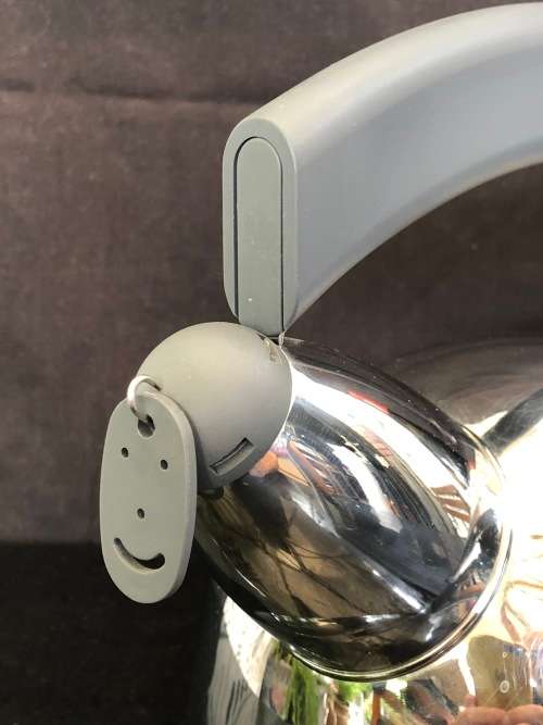 WOW !!! ALESSI ITALY MAMA 'O TEA KETTLE ANDRE BRANZI STAINLESS STEEL TEA POT MEMPHIS ERA