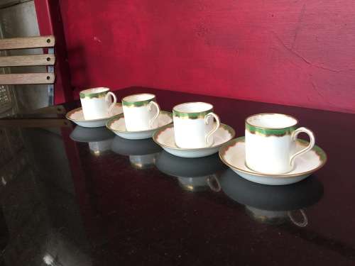 Antique Wedgwood England Phillips's Ltd 43 & 44 New Bond St London  c.1908-29 Demitasse Set x4