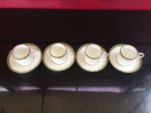 Antique Wedgwood England Phillips's Ltd 43 & 44 New Bond St London  c.1908-29 Demitasse Set x4