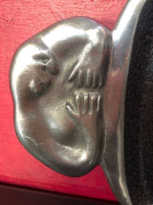WOW !!! VINTAGE CARROL BOYES MAN TWIN HANDLED CENTRE PIECE - SNACK TRAY - VALUE R3000.00