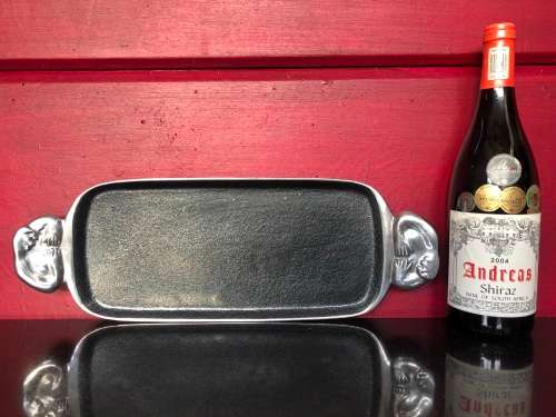 WOW !!! VINTAGE CARROL BOYES MAN TWIN HANDLED CENTRE PIECE - SNACK TRAY - VALUE R3000.00