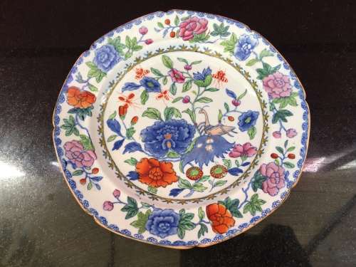 Rare Antique c1815 (rare mark) -Masons 'Patent Ironstone China Warranted' 20 cm Plate 205 years old