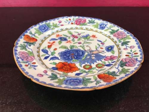 Rare Antique c1815 (rare mark) -Masons 'Patent Ironstone China Warranted' 20 cm Plate 205 years old