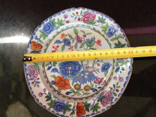 Rare Antique c1815 (rare mark) -Masons 'Patent Ironstone China Warranted' 20 cm Plate 205 years old
