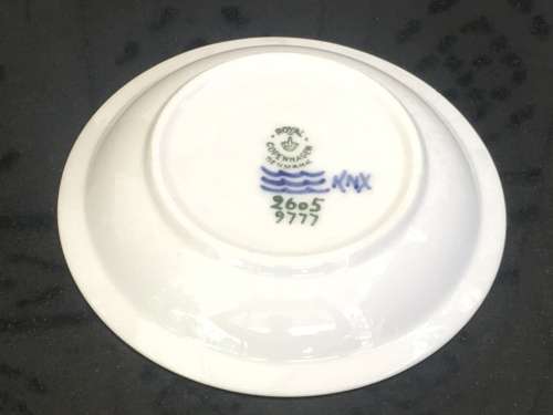 Vintage Royal Copenhagen Denmark Sailboat Decorative 13 cm Plat Nautical Decor with markings