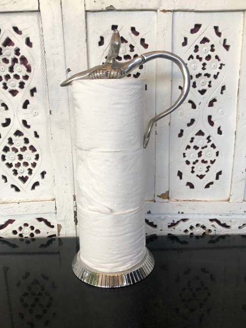 WOW !!! VINTAGE CARROL BOYES WOMAN KITCHEN PAPER TOWEL HOLDER - VALUE R4200.00 - EXCELLENT CONDITION