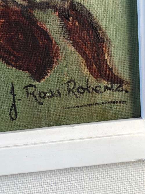 INVESTMENT ART !!! JOHN ROSS ROBERTS (SA - 20thC) STUNNING FRAMED STILL LIFE OF FLOWERS OIL PAINTING