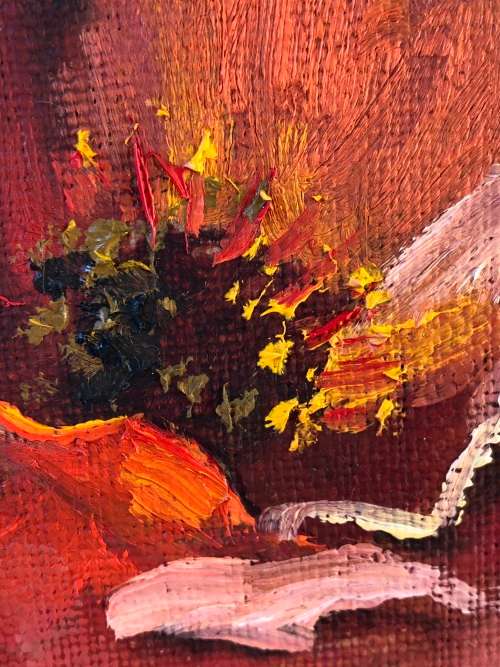 INVESTMENT ART !!! JOHN ROSS ROBERTS (SA - 20thC) STUNNING FRAMED STILL LIFE OF FLOWERS OIL PAINTING