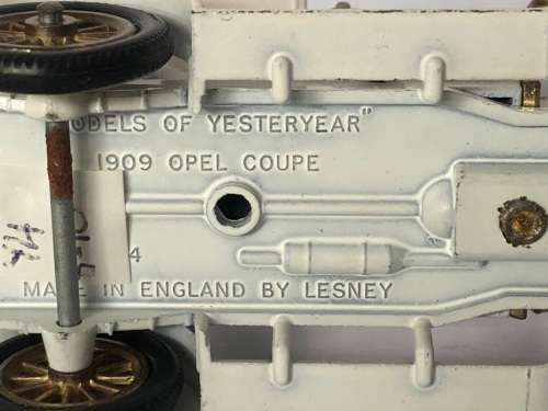 WOW !!! VINTAGE LESNEY MODELS OF YESTERYEAR 1909 OPEL COUPE No Y4 - METAL