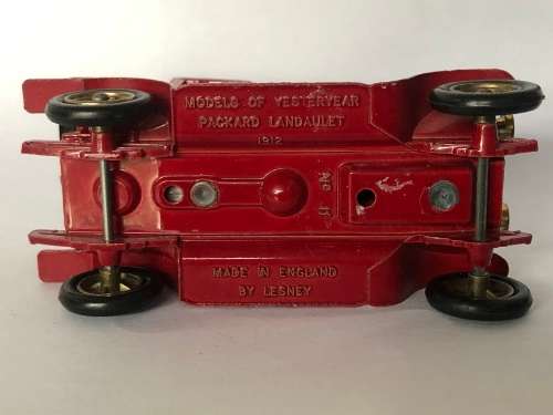 WOW !!! VINTAGE LESNEY MODELS OF YESTERYEAR 1912 PACKARD LANDAULET No 11 - METAL