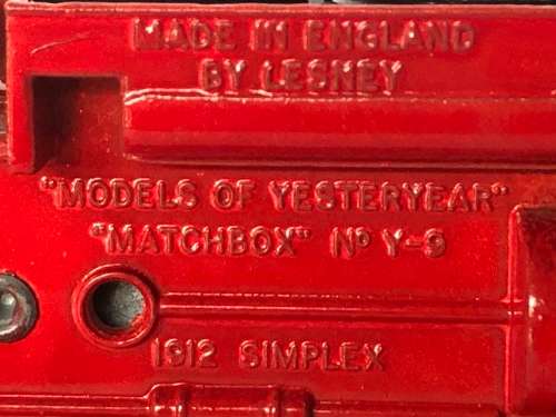 WOW !! VINTAGE 1970's LESNEY MATCHBOX MODELS OF YESTERYEAR 1914 PRINCE HENRY VAUXHALL No Y2 - METAL