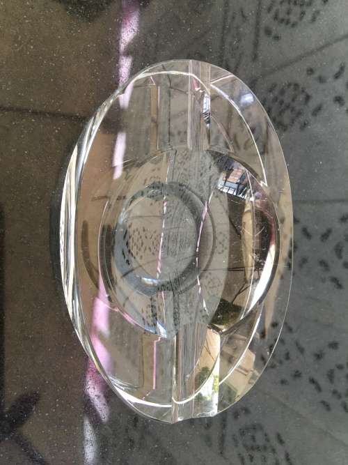 Collctible Vintage Gift Boxed Cut Glass Ashtray\Paperweight
