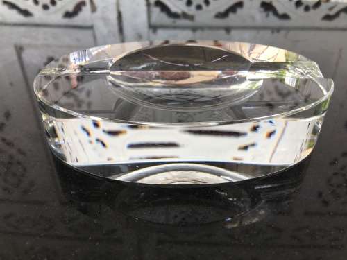 Collctible Vintage Gift Boxed Cut Glass Ashtray\Paperweight