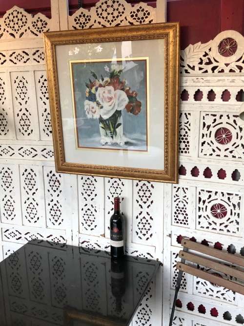 GORGEOUS FRAMED OIL PAINTING STILL LIFE OF FLOWERS SIGNED JOUBERT - STUNNING FRAME