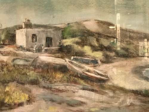 AMAZING FRAMED PASTEL PAINTING BY SA ARTIST SHEILA BENNETT