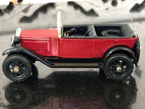 WOW !!! VINTAGE DIECAST DUGU MODEL CAR - 1924 FIAT 509 - OPEN TOP - METAL BODY - PLASTIC TRIM