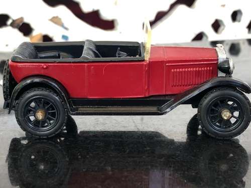 WOW !!! VINTAGE DIECAST DUGU MODEL CAR - 1924 FIAT 509 - OPEN TOP - METAL BODY - PLASTIC TRIM