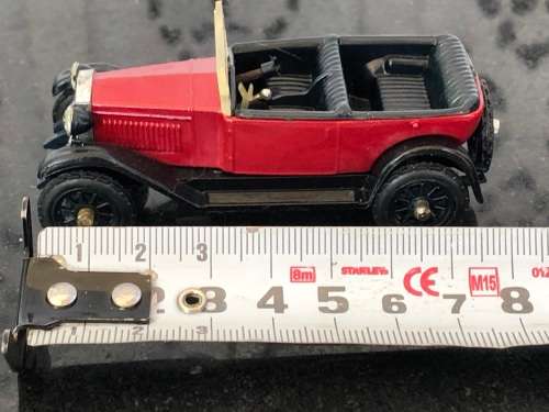 WOW !!! VINTAGE DIECAST DUGU MODEL CAR - 1924 FIAT 509 - OPEN TOP - METAL BODY - PLASTIC TRIM