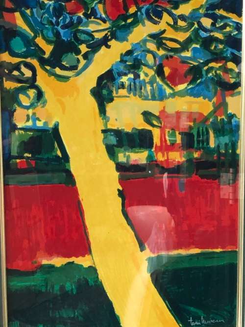 WOW !!! MASSIVE LIMITED EDITION FRAMED WATERCOLOUR PAINTING 69/300 - SIGNED TONI