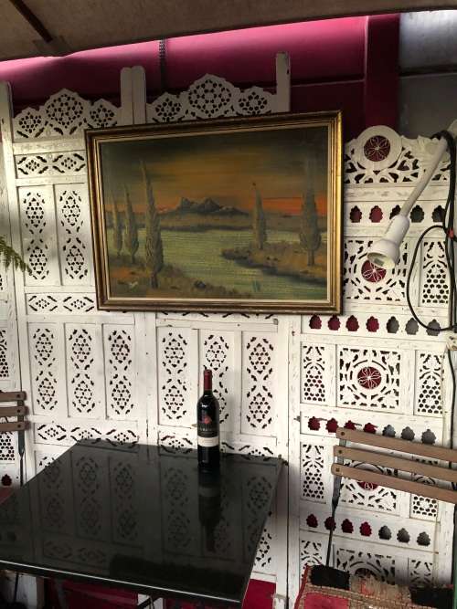 WOW !!! GORGEOUS P.KHUMALO OIL ON BOARD LANDSCAPE PAINTING - VINTAGE BEAUTY