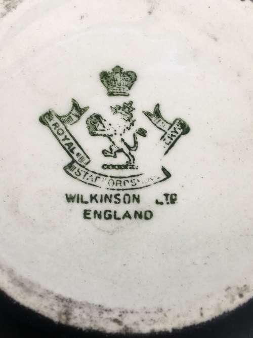 RARE c1910 Marked Royal Staffordshire Pottery Wilkinson LTD England 3 Piece Soap Dish