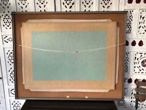 LARGE FRAMED WATERCOLOR PAINTING BY MARY VAUGHAN-WILLIAMS DATED 1975 - CLEARLY SIGNED