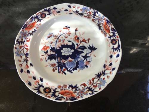 Ultra Rare c1805 - 1820 - Antique Spodes New Stone Imari Deco Plate #3504 app 200 years old