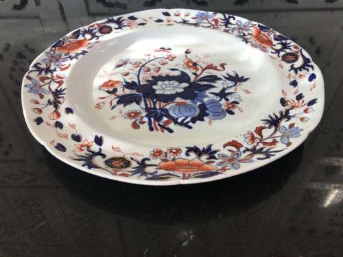 Ultra Rare c1805 - 1820 - Antique Spodes New Stone Imari Deco Plate #3504 app 200 years old