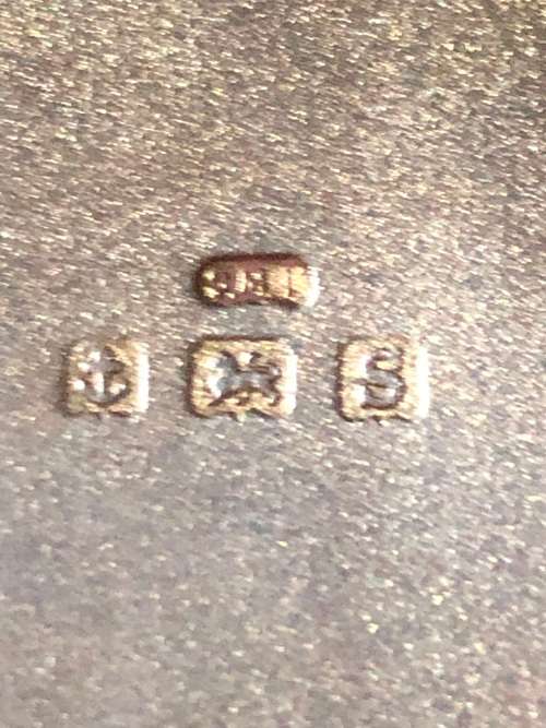 SAMUEL M LEVI - STERLING SILVER CIGARETTE CASE - BIRMINGHAM HALLMARKS DATED TO 1917 - WEIGHS 62.8g