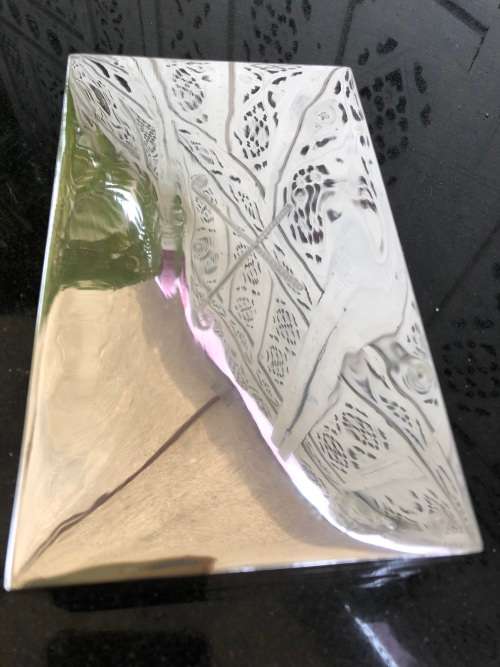 ADIE BROTHERS LTD - STERLING SILVER CIGAR BOX - BIRMINGHAM HALLMARKS DATED TO 1960's - WEIGHS 425g
