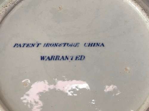 Rare Antique c1815 (rare mark) -Masons 'Patent Ironstone China Warranted' 20 cm Plate