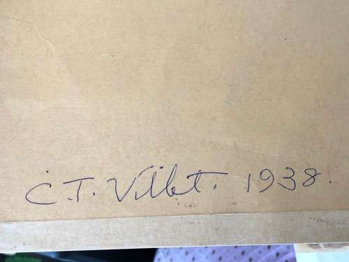 WOW !! CHARLES THEODORE VILLET ( 1896 - 1963) - STUNNING WATERCOLOR PAINTING No 26 - TITLED & SIGNED