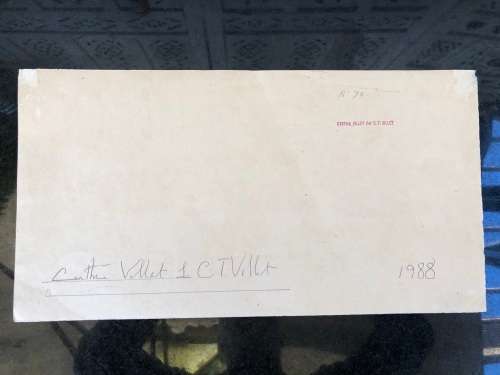 WOW !! CHARLES THEODORE VILLET ( 1896 - 1963) - STUNNING UNFRAMED WATERCOLOR PAINTING No 98 - SIGNED