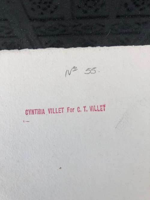 WOW !! CHARLES THEODORE VILLET ( 1896 - 1963) - STUNNING UNFRAMED WATERCOLOR PAINTING No 55 - SIGNED