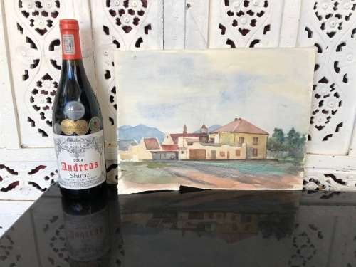 WOW !! CHARLES THEODORE VILLET ( 1896 - 1963) - STUNNING UNFRAMED WATERCOLOR PAINTING No 55 - SIGNED